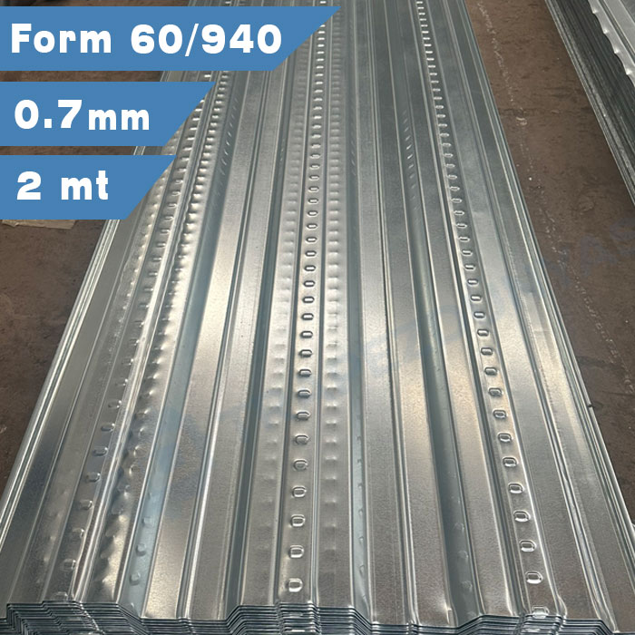 Beton Altı Trapez Sac 60/940 Form 0.7 mm 2 metre