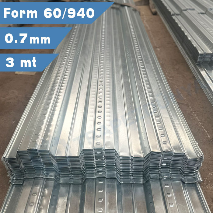 Beton Altı Trapez Sac 60/940 Form 0.7 mm 3 metre