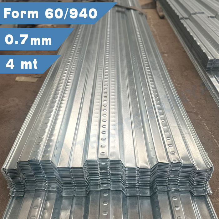 Beton Altı Trapez Sac 60/940 Form 0.7 mm 4 metre